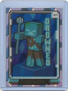 2024 Drowned Panini Minecraft Cubic Foil #17 - Picture 1 of 2