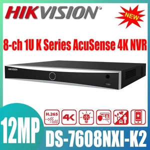 Hik Original 12MP NVR DS-7608NXI-K2 8 CH 1U AcuSense 4K Network Video Recorder - Picture 1 of 6