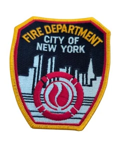 Fire Department City Of New York Shoulder Patch Twin Towers Iron/Sew On - Picture 1 of 2