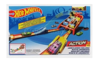 MATTEL HOT WHEELS GBF89 ACCESSORIES - LAUNCH ACROSS CHALLENGE WITH CAR - VARIOUS Foto 1 de 2