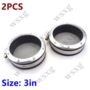 2PCS Pattern Design 4X STRONGER 3" Turbo Guard SF Black Air Filter T3 T4 Garrett - Picture 1 of 6