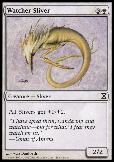 Watcher Sliver ~ Near Mint Time Spiral MTG Magic UltimateMTG White Card - Image 1 of 1