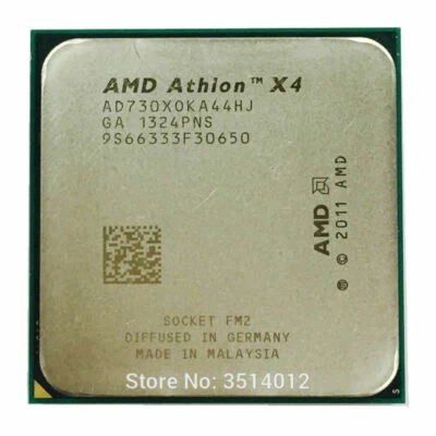 AMD Athlon X4 730 2.8 GHz Quad-Core AD730XOKA44HJ Socket FM2 CPU Processor - Image 1 of 4