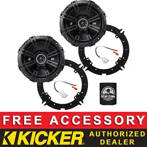KICKER DSC6504 6.5" OEM SPEAKER REPLACEMENT FULL KIT FOR KIA FORTE 2019-2024 - Picture 1 of 6