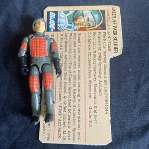 1983 G.I. Joe Grand Slam Baggie w/ Red Back File Card    minty - Picture 1 of 6