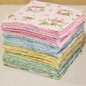 80 Mixcolor Sewing DIY Precut 4" Squares Cotton Floral Quilt Fabric Scraps Craft - Picture 1 of 6