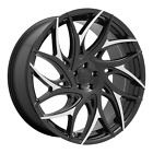 26x10 DUB S259 G.O.A.T. Gloss Black W/ Machined Spokes Wheel 6x5.5 (25mm)