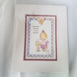 "Vintage 1997 Precious Moments mattierter Druck 8 x 10 ""A Job Done with Love..."" - Bild 1 von 6