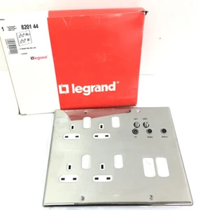 Enchufe de placa de medios de TV Legrand Synergy 13 amp 250v 206x267 mm - Imagen 1 de 10