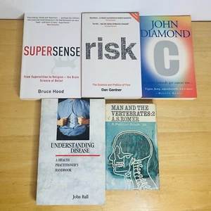 Human Life Science, Disease Etc Book Bundle x 5 Mixed Paperback Non Fiction Lot - Foto 1 di 6