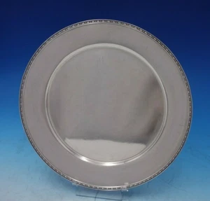 International Silverplate Charger Plate with Beaded Edge #3905 10 1/2" (#5282) - Picture 1 of 6