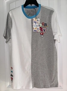 Herren T-Shirt Born Fly weiß und grau Large - Bild 1 von 8