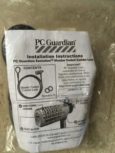 PC GUARDIAN Ezolution Master Coded Combo LAPTOP CABLE LOCK #2291-75 - Picture 1 of 3