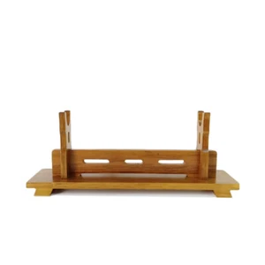 Soporte de espada samurai japonés de madera katana tanto artes marciales estante 1 nivel - Imagen 1 de 3