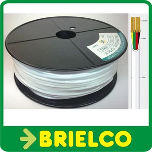 CÂBLE TÉLÉPHONE ROND CONNEXIONS FLEXIBLE 4 FILS ROULEAU BOBINE 100M BD4322 - Imagen 1 de 1
