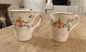 Arte Italica Medici 2 Tassen handbemalt Italien NEUWERTIG 4-3/4" - Bild 1 von 14