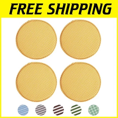 Kitchen Dining Chair Pads Set - Yellow Grim - Image 1 of 4