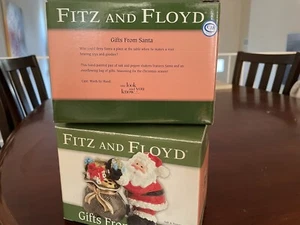 Saleros y pimienta Fitz & Floyd Gifts de Santa nuevos en caja - Imagen 1 de 17