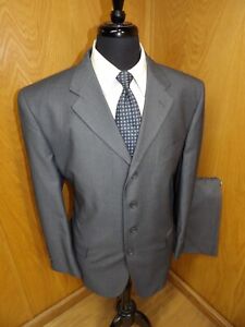 Caravelli Mens Suit 44S 38 X 28 Medium Gray Poly Viscose Blend NWOT  L#43
