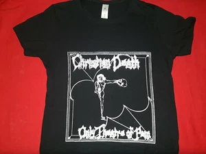 CHRISTIAN DEATH LADY FIT T-SHIRT/punk/new wave/dark/gothic/goth/bauhaus/batcave - Imagen 1 de 1