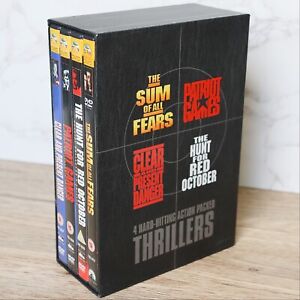Tom Clancy / Jack Ryan 4x Thriller Movie DVD Box Set - Patriot Games / Sum Fears