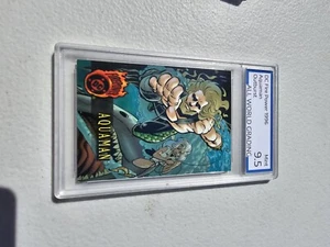 1996 DC Comics AQUAMAN #63 Outburst Firepower Embossed Card 9.5 Mint Condition - Picture 1 of 2