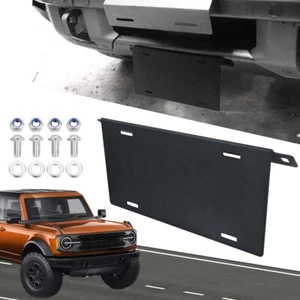 NEW Front License Plate Holder Mounting Bracket Frame For Ford Bronco 2021-2022 - Picture 1 of 9
