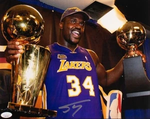 SHAQUILLE O' NEAL Signed Los Angeles Lakers 11x14 Photo (JSA Witness COA) - Picture 1 of 4