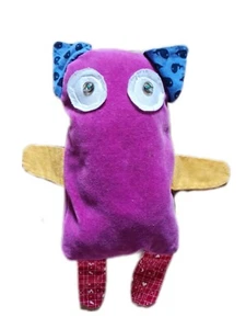 Handmade DIY Owl Plush Toy Stuffed Animal Pillow - Picture 1 of 2