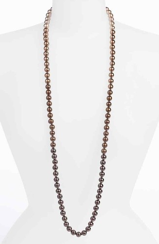 GIVENCHY Collana lunga continua di perle Ombré W1016