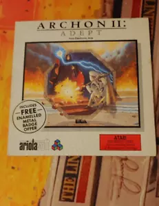 Archon II (Ariola 1986) ATARI XL XE (Disco, Manual, Caja) funciona 8 bits clásico en caja original - Imagen 1 de 3