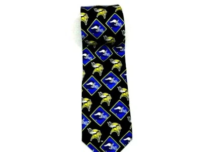 Corbata vintage de fútbol americano de la NFL Minnesota Vikings circa 1996 SKOL NUEVA CON ETIQUETAS Foto 1 de 3