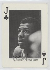1973-74 North Carolina Playing Cards Blue Back Charlie Scott #JC HOF