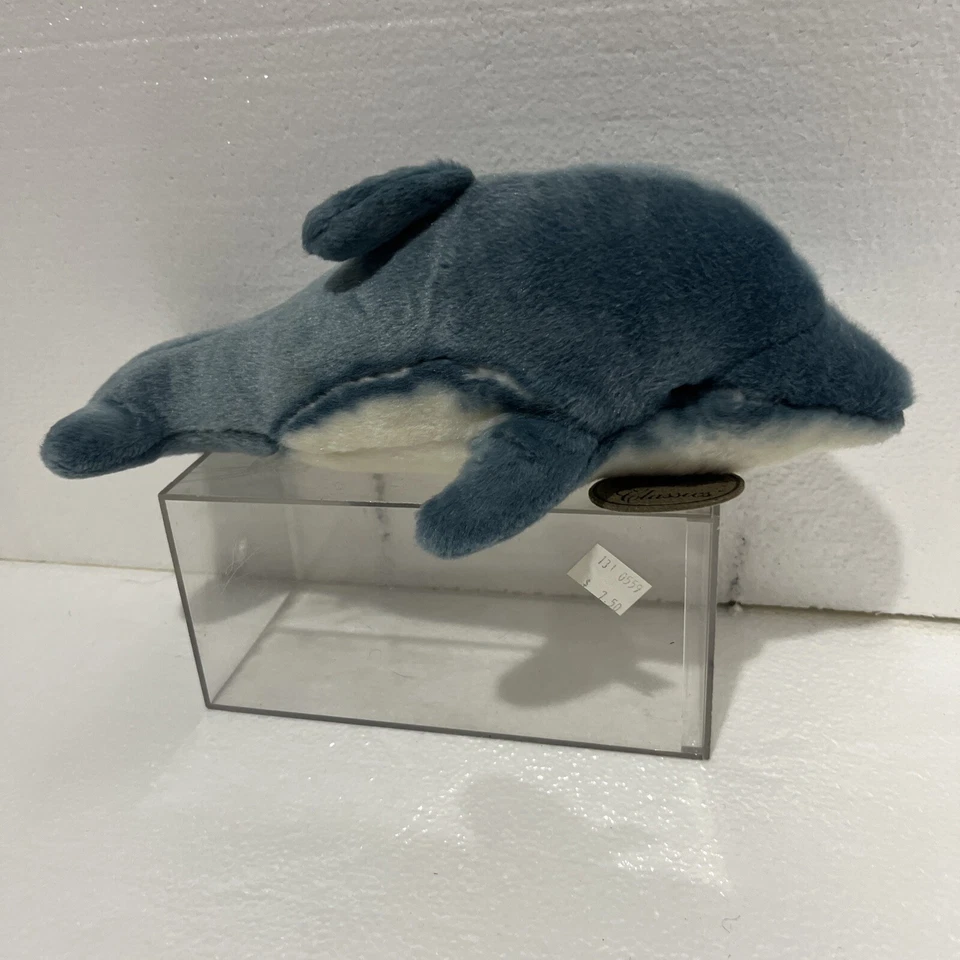 RARE Yomiko Classic Blue Dolphin 14" by Stuffed Animal Russ Berrie