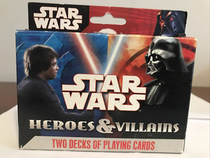 Star Wars Heroes & Villains Playing Cards 2 full decks