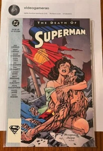 The Death of Superman TPB (1993) DC Comics 2. Druck weiße Seiten - toller Zustand - Bild 1 von 2