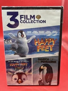 Happy Feet 3 Film Collection (Dvd Happy Feet 1 & 2 March of the Penguins) - Picture 1 of 2