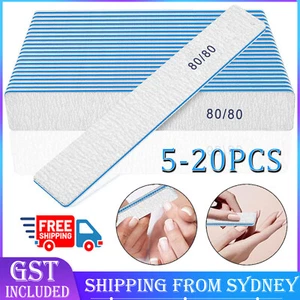 Acrylic Nail Files Harbour Bridge 80/80 Grit Professional Manicure Pedicu New AU - Picture 1 of 13
