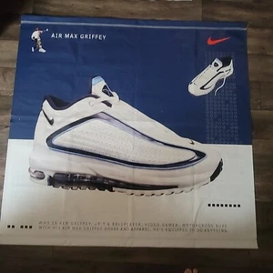 Ken Griffey Jr 1997 Nike Champs Air Max 2 Vinyl Display Banner 52x49" Read Disc* - Picture 1 of 3