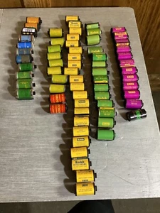 Lot of Over 50 Kodak Film Roles. Various Colors Perfect for Art Project - Picture 1 of 4