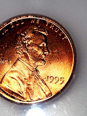 1995 P DOUBLE DIE LINCOLN CENT ICG MS68 RD - Image 1 of 4
