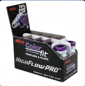 Acopladores Milton 764VC ColorFit HighFlowPRO, púrpura estilo V, caja de 10 🔥🔥🔥 - Imagen 1 de 4