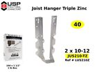 2 X 10-12 Joist Hanger Face Mount Steel Slant Wood Support Usp Jus210-Tz  40