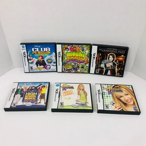 Lote Nintendo DS Musical de Escuela Secundaria Hannah Montana Club Peguin Moshi Cate West - Imagen 1 de 12