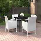 Tidyard 5 Piece Garden Dining Set  Setting Table And Chairs, Patio V4a5