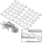 Furniture Restoration with Stainless Steel Flat Plate Bracket Pack of 12