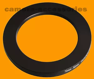 72mm to 52mm 72-52 Stepping Step Down Filter Ring Adapter 72-52mm 72mm-52mm (UK) - Picture 1 of 2