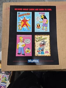 1993 Skybox The Simpsons Uncut 4 Card Sheet Promo Bongo - Picture 1 of 16