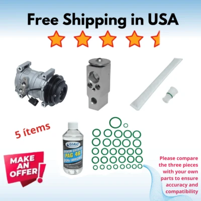 Compressor & Valve A/C Fit Cadillac CTS 2009-2013 - Imagem 1 de 4