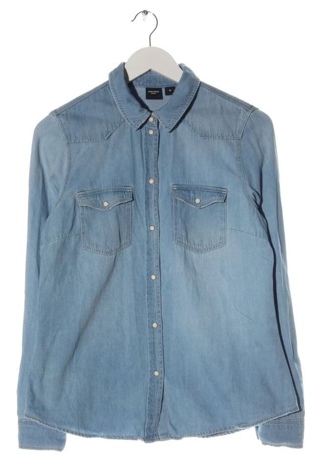 VERO MODA Camisa vaquera Mujeres Camisa de vestir Talla EU 38 azul look casual - Imagen 1 de 4
